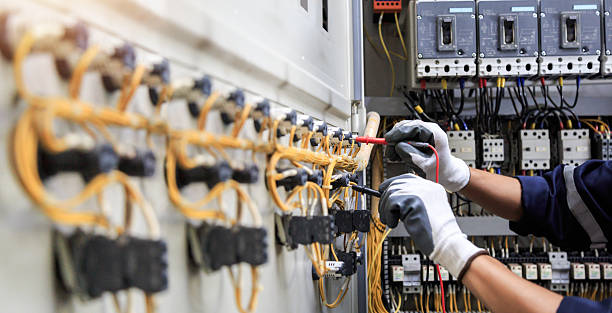 Professional Electrician technician working in Frisco, TX